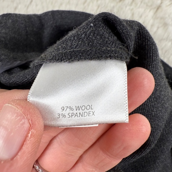 Eileen Fisher Women's Wool Blend Tailored Dress Cropped Pants Grey Size 8 - Picture 5 of 7